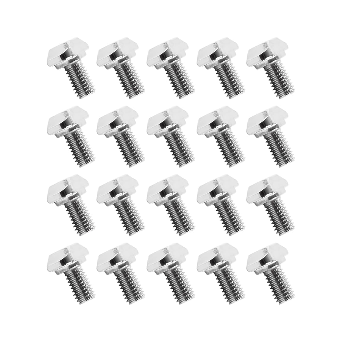 ACOLY 20PCS M6 T Slot Drop-in Bolts, M6 X 12mm Stainless Steel A2-70 Hammer Head Screws for Solar Mounting Rails Aluminum Profile Greenhouse Photovoltaics