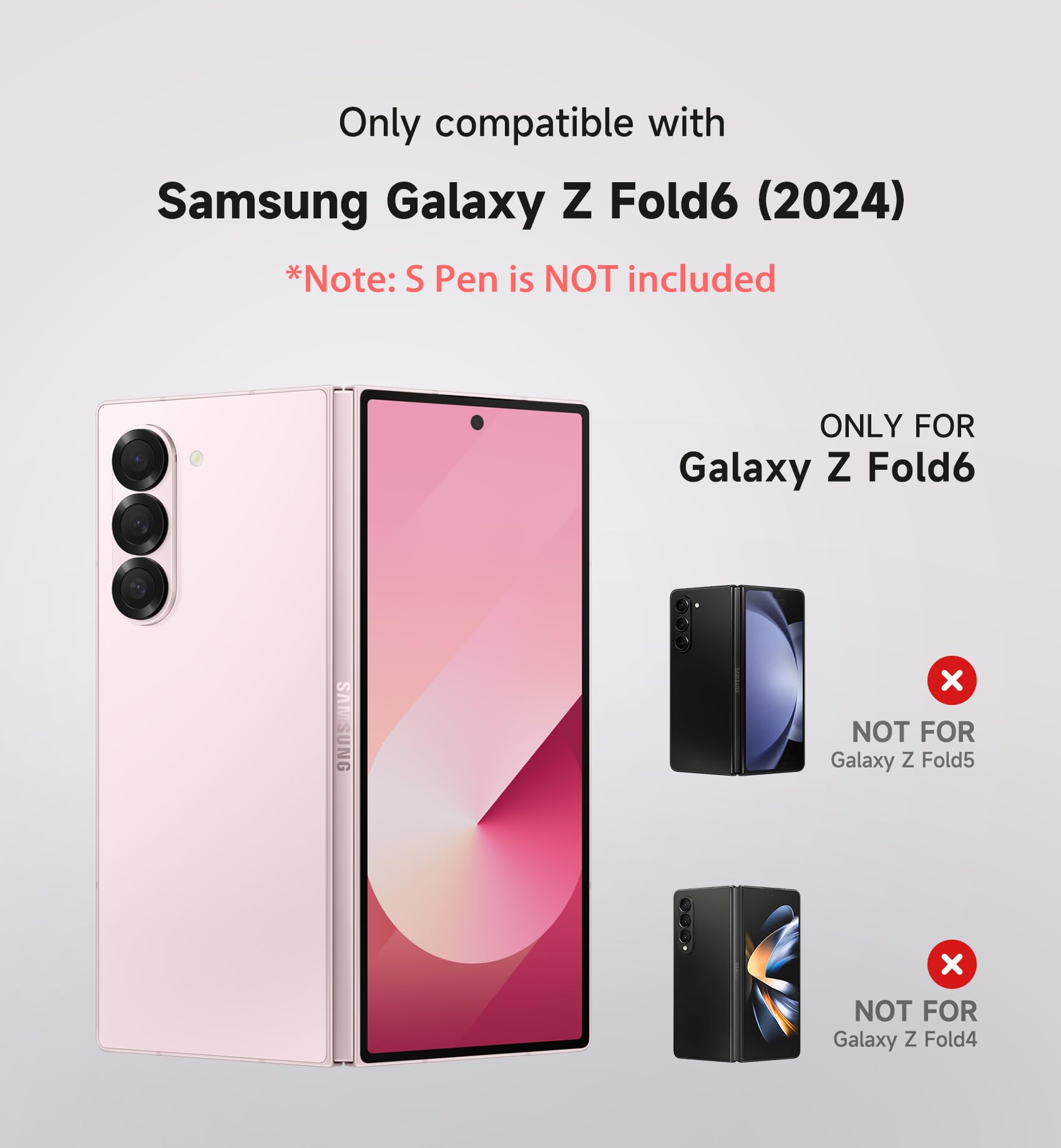 Amazon.com: SURITCH for Samsung Galaxy Z Fold 6 Case with