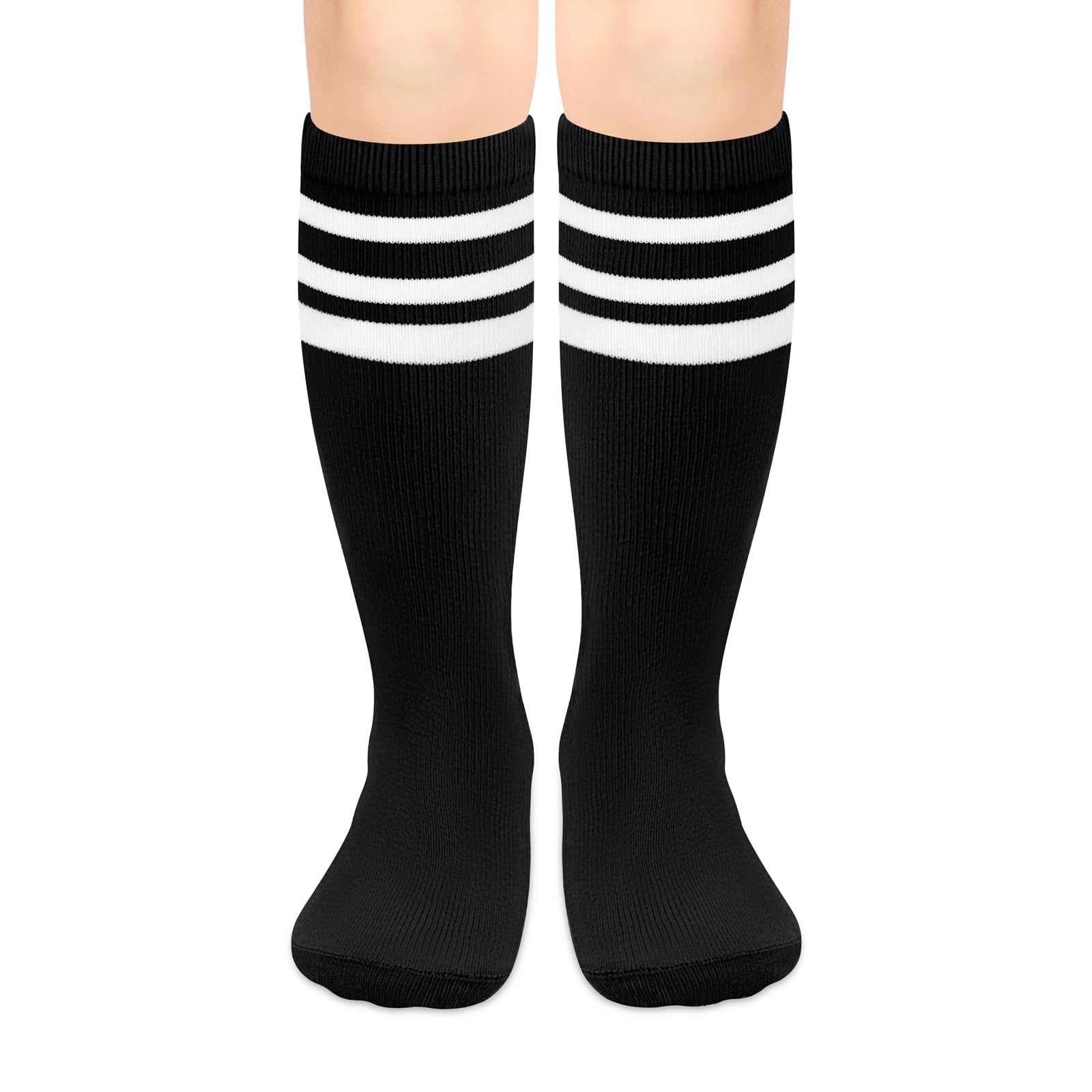 Olreco 1 Pack Toddler Kids Youth Soccer Socks Girls Boys Baseball Socks Youth Knee High Softball Football Accessories Cotton
