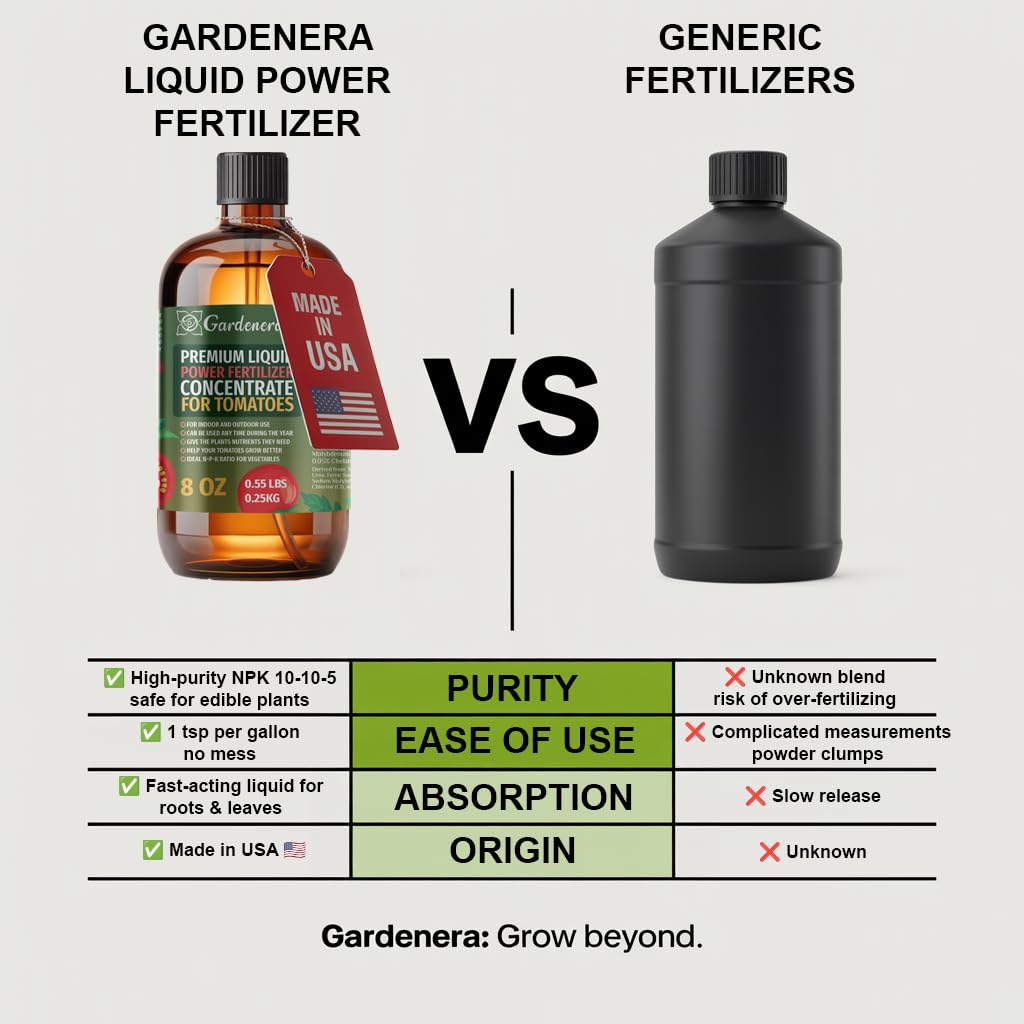 Liquid Power Carrot Fertilizer - Premium Liquid Plant Food for Carrots - Fast-Acting Concentrate for Growth, Strong Roots & High-Yield Harvest - 32 oz - Indoor & Outdoor Use