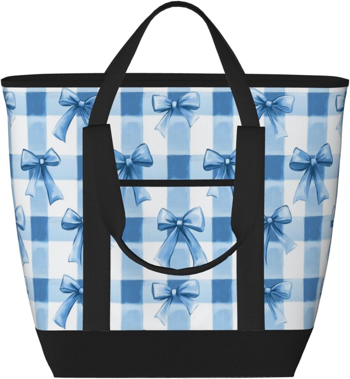SUPLUCHOM Reusable Insulated Grocery Bag Heavy Duty Cooler Tote with Shoulder Strap Large Capacity Oxford Lunch Bag with PEVA Lining