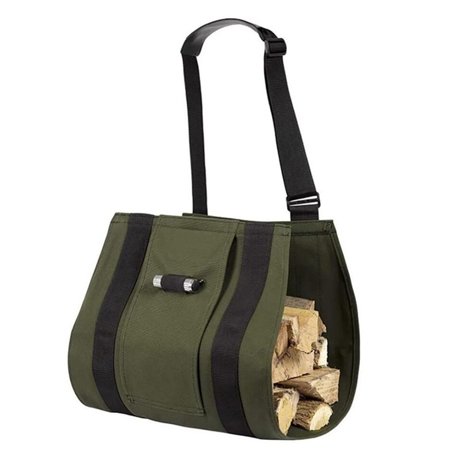 trasportatore di Legna da ardere Sacchetto di Feltro Black Camino Borsa in Legno Sacchetto di Legno Pestino Fire Legno Pocket Legna Legna da ardere Canestro Giornuncio Stalles Canestro