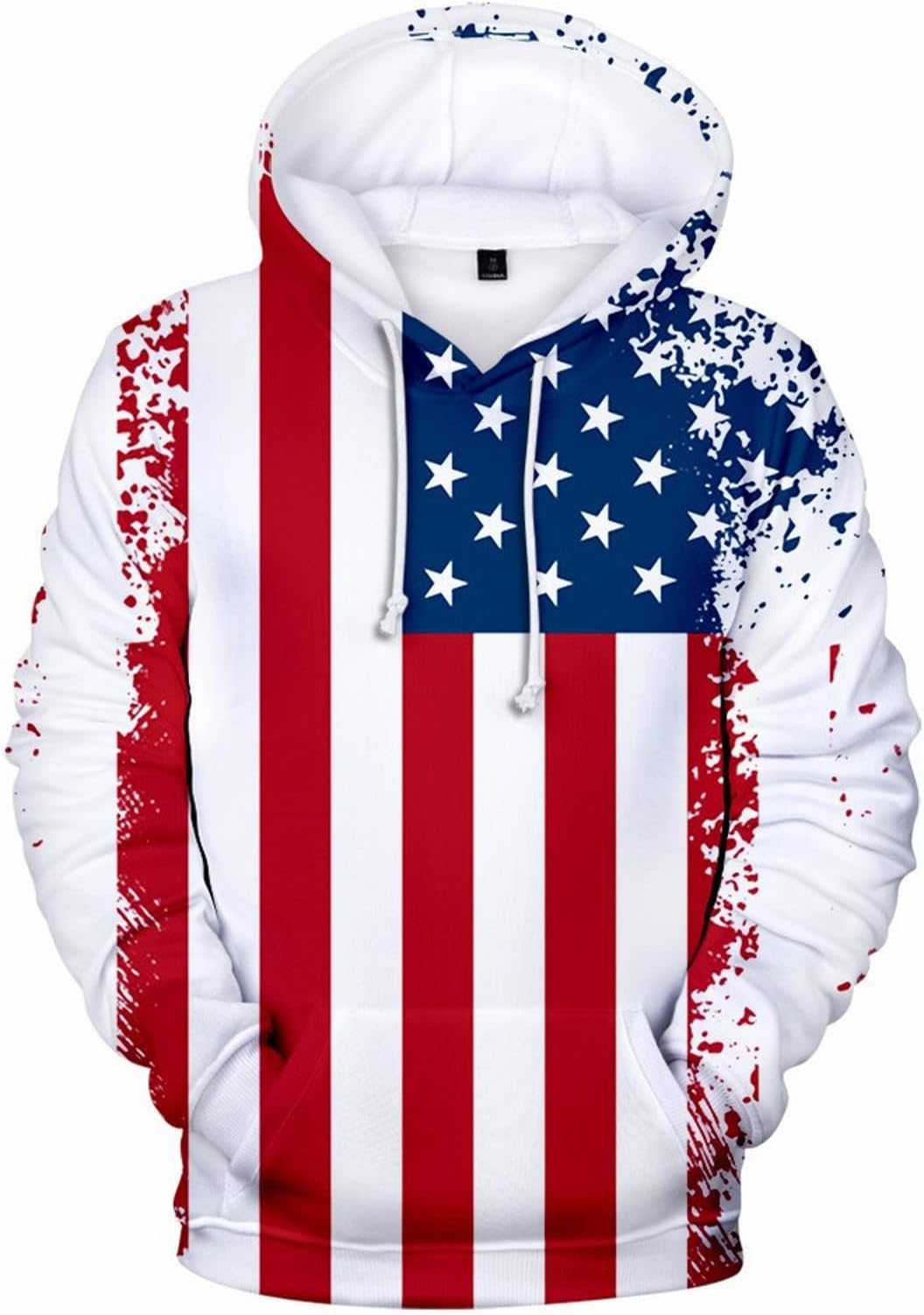 Women Hoodies Sweatshirts Pullover Hood Top Aikooki New USA Hoodies Men/Women Sweatshirt JULY FOURTH Hooded United States America Independence Day Hoody 3D National Flag Full Zip Sweatshirt Women