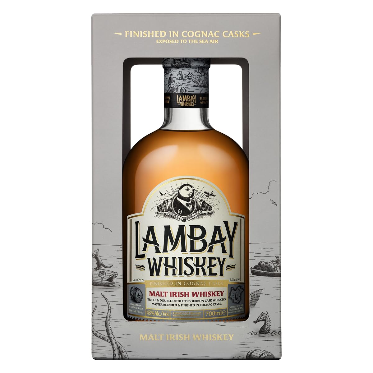 LAMBAY MALT in GP – Irischer Malt Whiskey mit Cognac-Cask-Finish