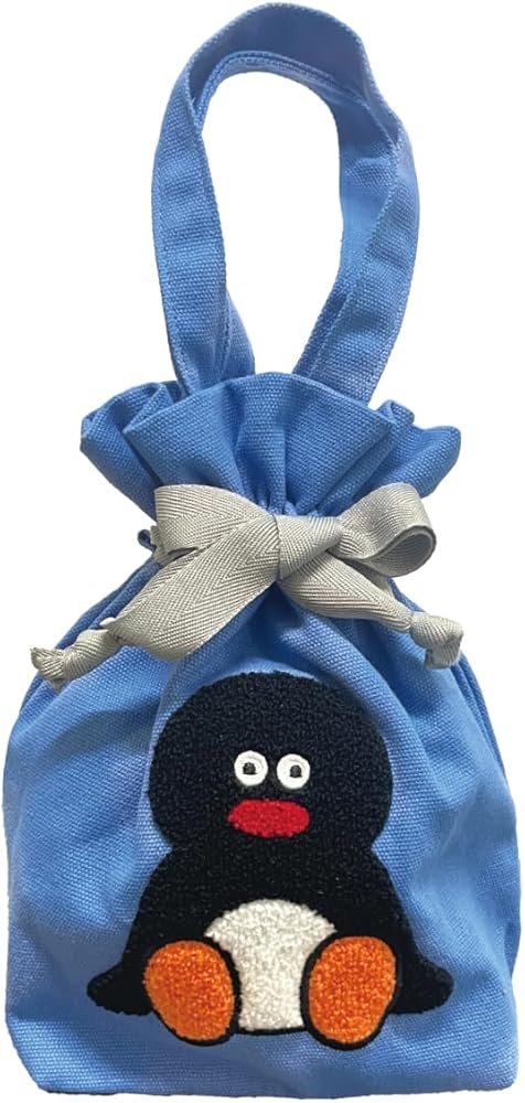 Amazon.co.jp: [アイアップ] PINGU×松本セイジ 相良刺繍巾着 (PINGU