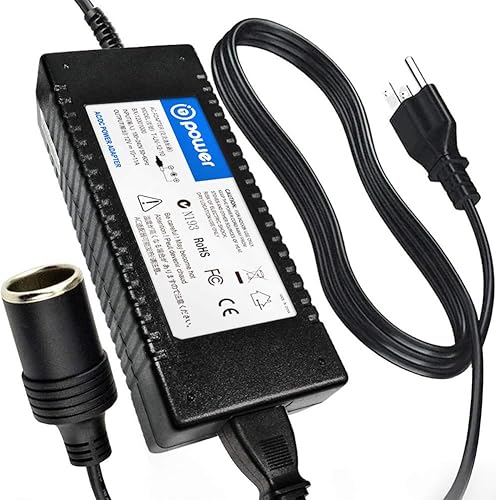 T POWER Adaptador de 12 V CC 10 A para parrillas de montaña verde, adaptador convertidor Davy CrocketT POWER P-1001 Cable de alimentación de pared