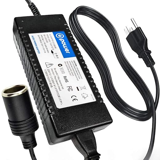 T POWER 10 Amp AC to 12V DC Power Adapter for Koolatron,Wagan, Black & Decker, PowerChill Converter Model: EL9903, 226 2577 EL2296 Personal Fridge 6L, 7L, 10.5 Liter Power Supply Charger