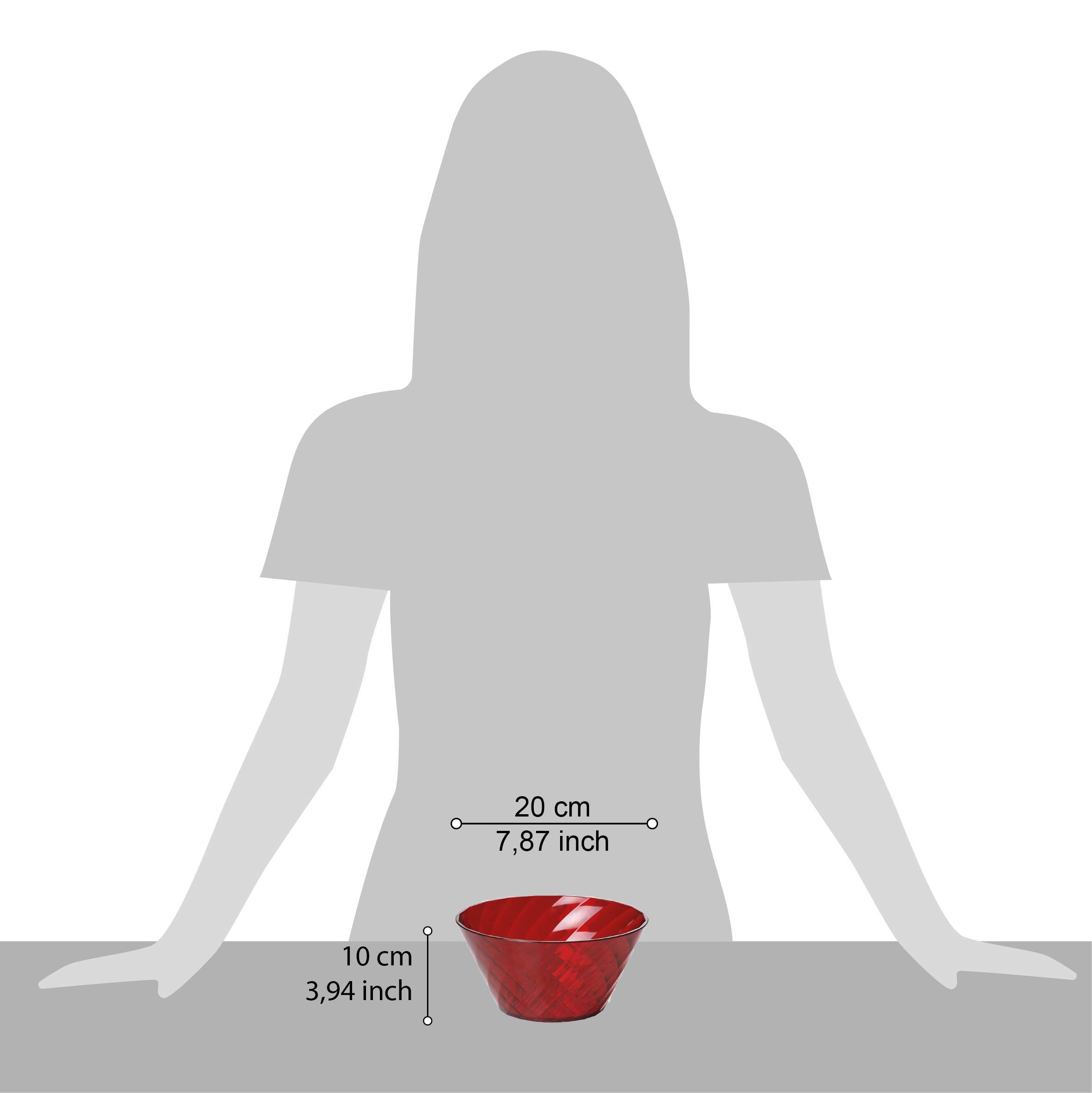 Insalatiera In Acrilico Diamante 1,6 Lt - Infrangibile, Impilabile E Lavabile, Made In Italy - Foto 6