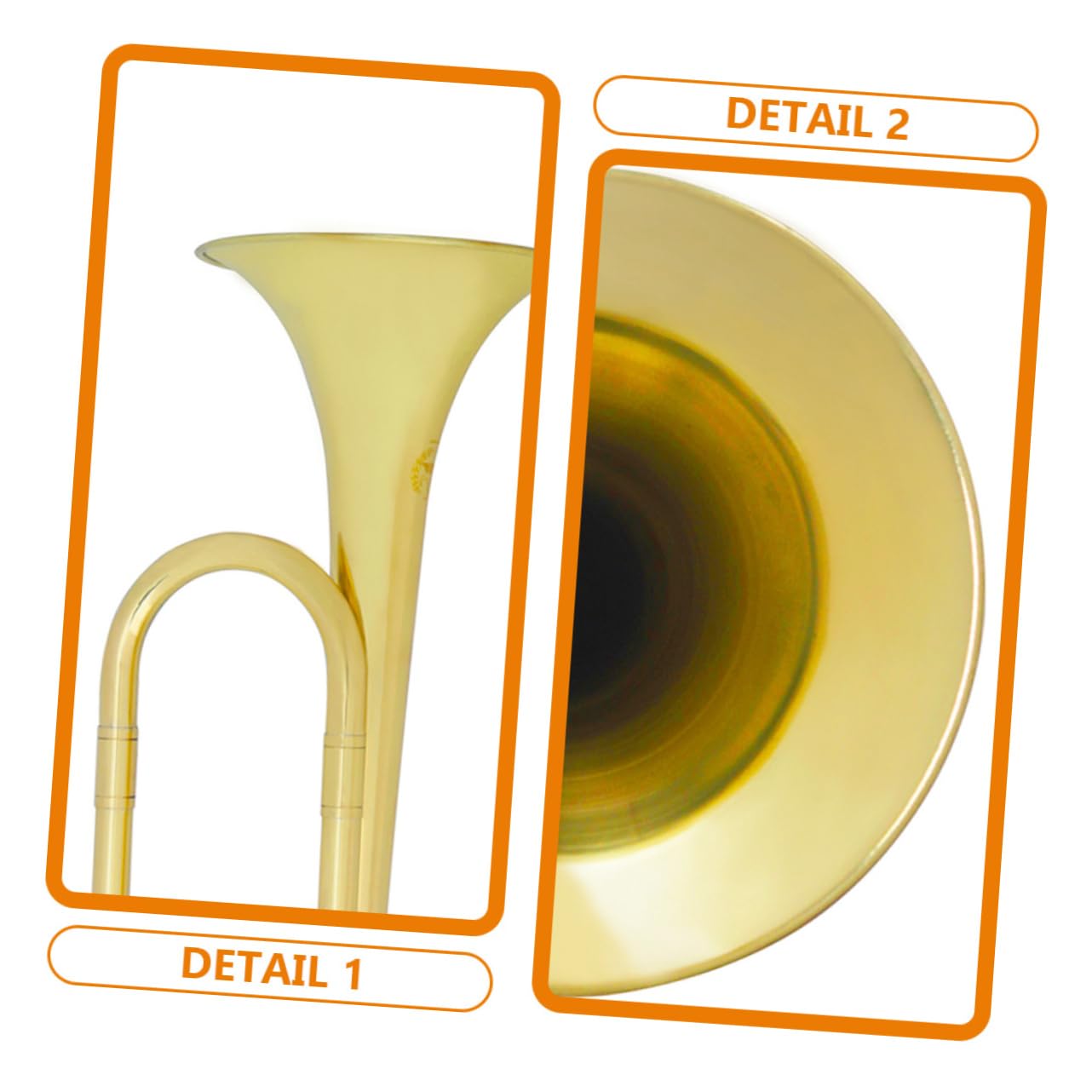 KESYOO Student Flat Trumpet Wind Instrument for Early Education Stylish Musical Plaything for Teens for School Band and Music Classes