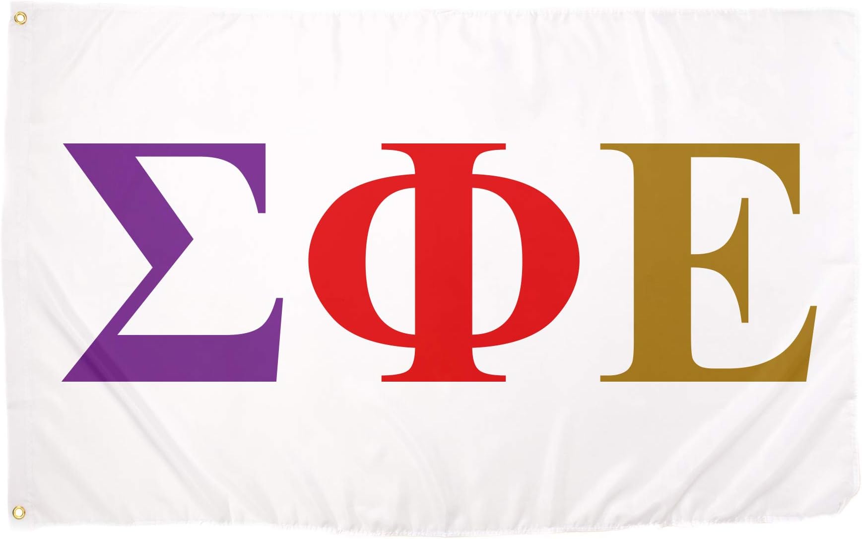 Sigma Phi Epsilon White Fraternity Letter Flag Banner Sign Decor sig ep
