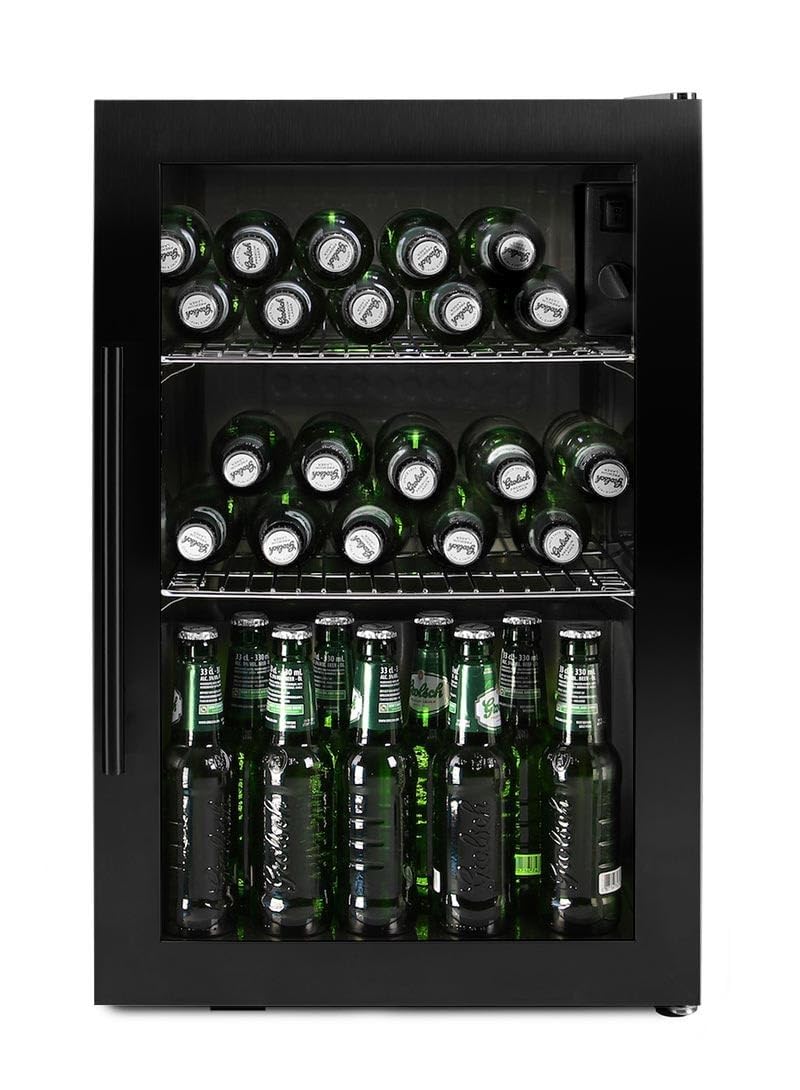 Cavin Freistehender Bierkühlschrank - Arctic Collection 63 l Schwarz, Kompressorkühlung, LED-Beleuchtung, 0 bis 10°C, 63 Liter