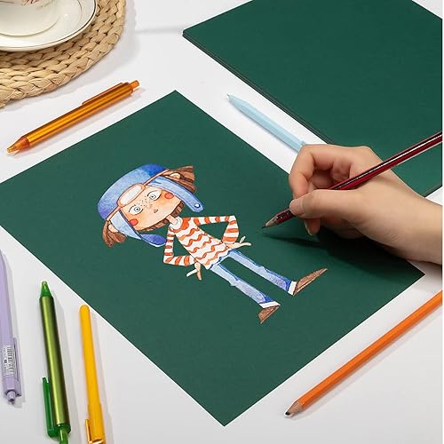 Miniatura 10 de 50 hojas de cartulina de papel grueso de 12 x 12 pulgadas, coloridas para manualidades, manualidades, tarjetas, invitaciones, suministros de álbumes