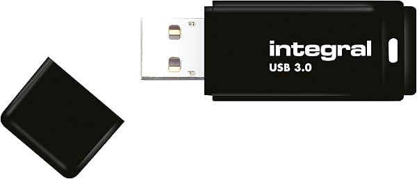 Integral 128GB Clé USB Mémoire 3.2 Gen 1 Super Speed Rapide Noire - 1