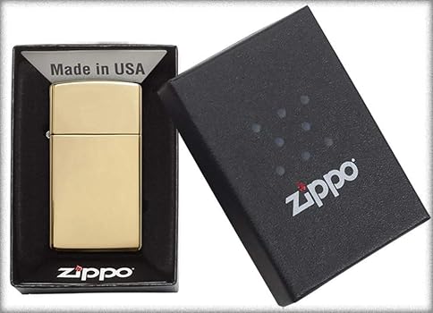 Amazon.co.jp: ZIPPO ライター 無地 スリム 1654B ハイ