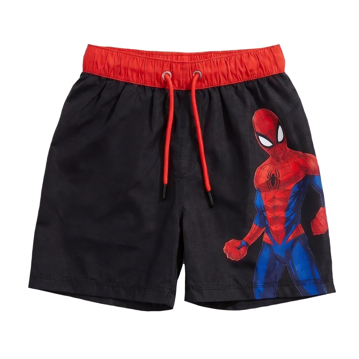 Marvel Boys Black Spiderman Swim Shorts, Age 3-4 Years