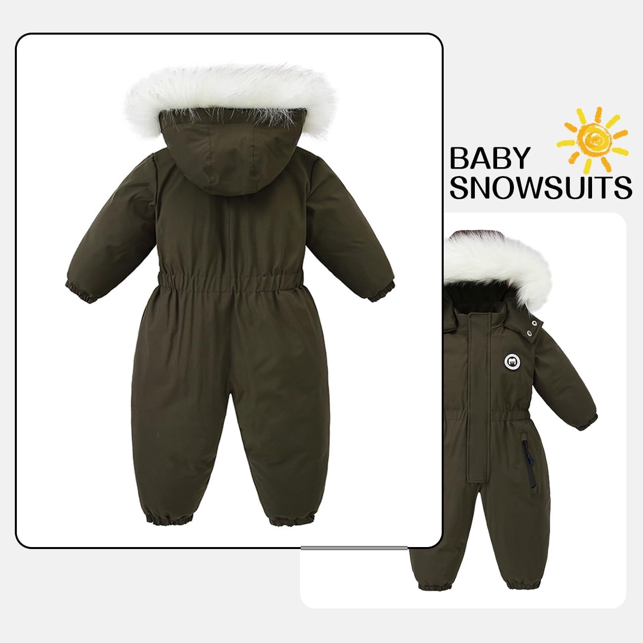 Mono de nieve para bebé y niña, impermeable, pelele para niños, chaquetas de esquí para niños, mono de nieve, mono de bebé, mono de nieve para bebé
