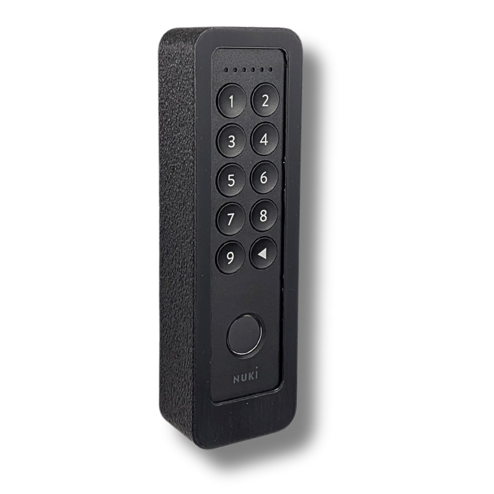 Generisch Wall Mount Compatible with Nuki Keypad 2 - Anti-Theft Cover with Torx Security Screw - No Weather Protection - Plaster Like Surface - Black (Without Roof, Fine)