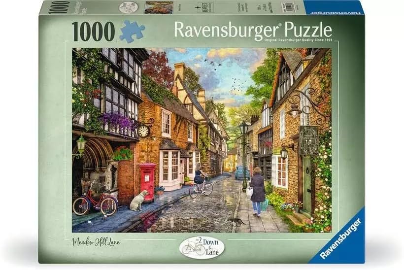 Ravensburger - Puzzle: Medow Hill Lane, Puzzle 1000 Piezas, Puzzles para Adultos, Puzzle 1000 Piezas Adultos, Pegamento Puzzle para Enmarcar Puzzles, Rompecabezas Adultos, Regalos Adultos, 70x50cm