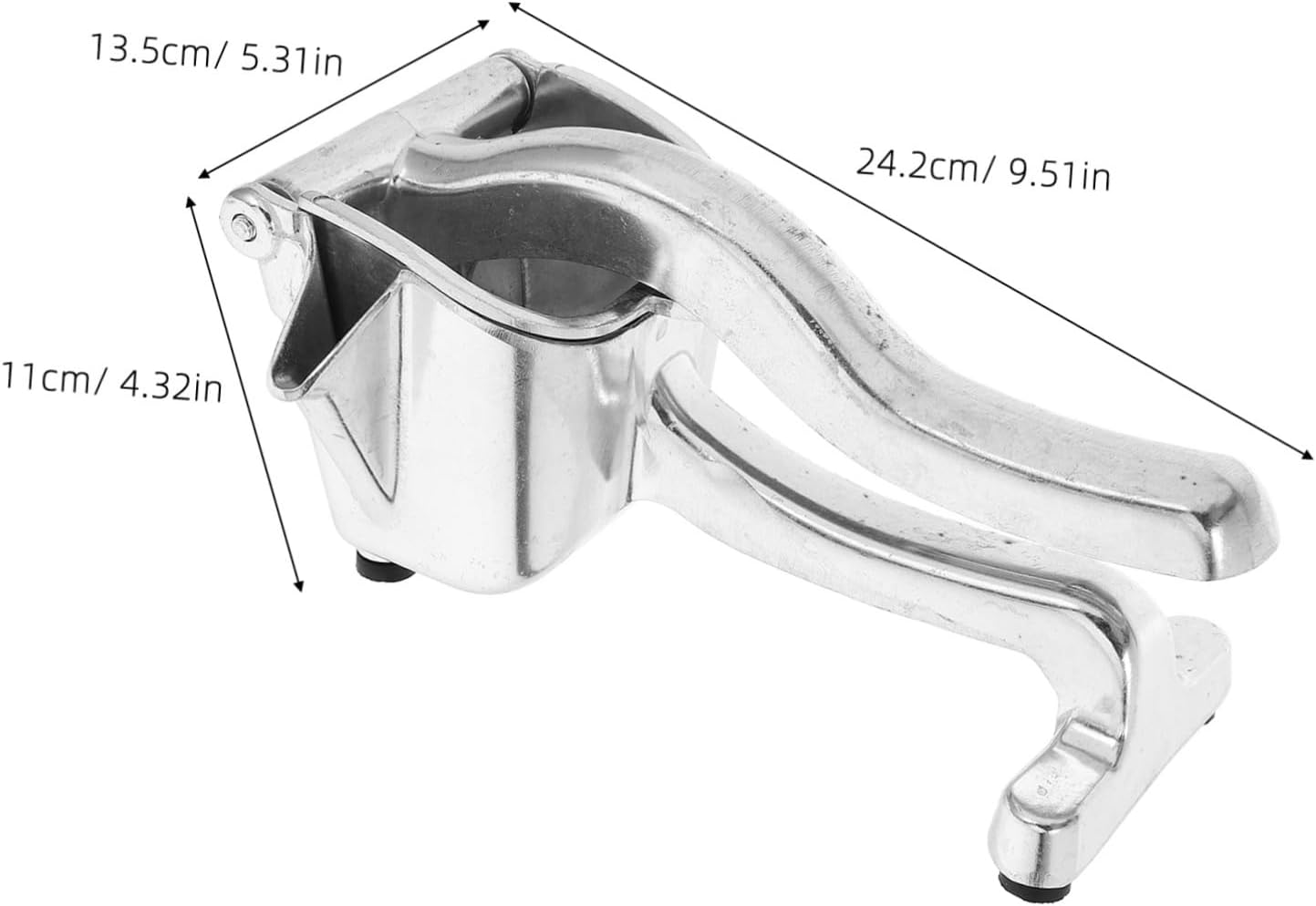 Manual Lemon Juicer Squeezer Aluminum Alloy Citrus Press Tool Comfortable to Hold Handles for Home Kitchen Use