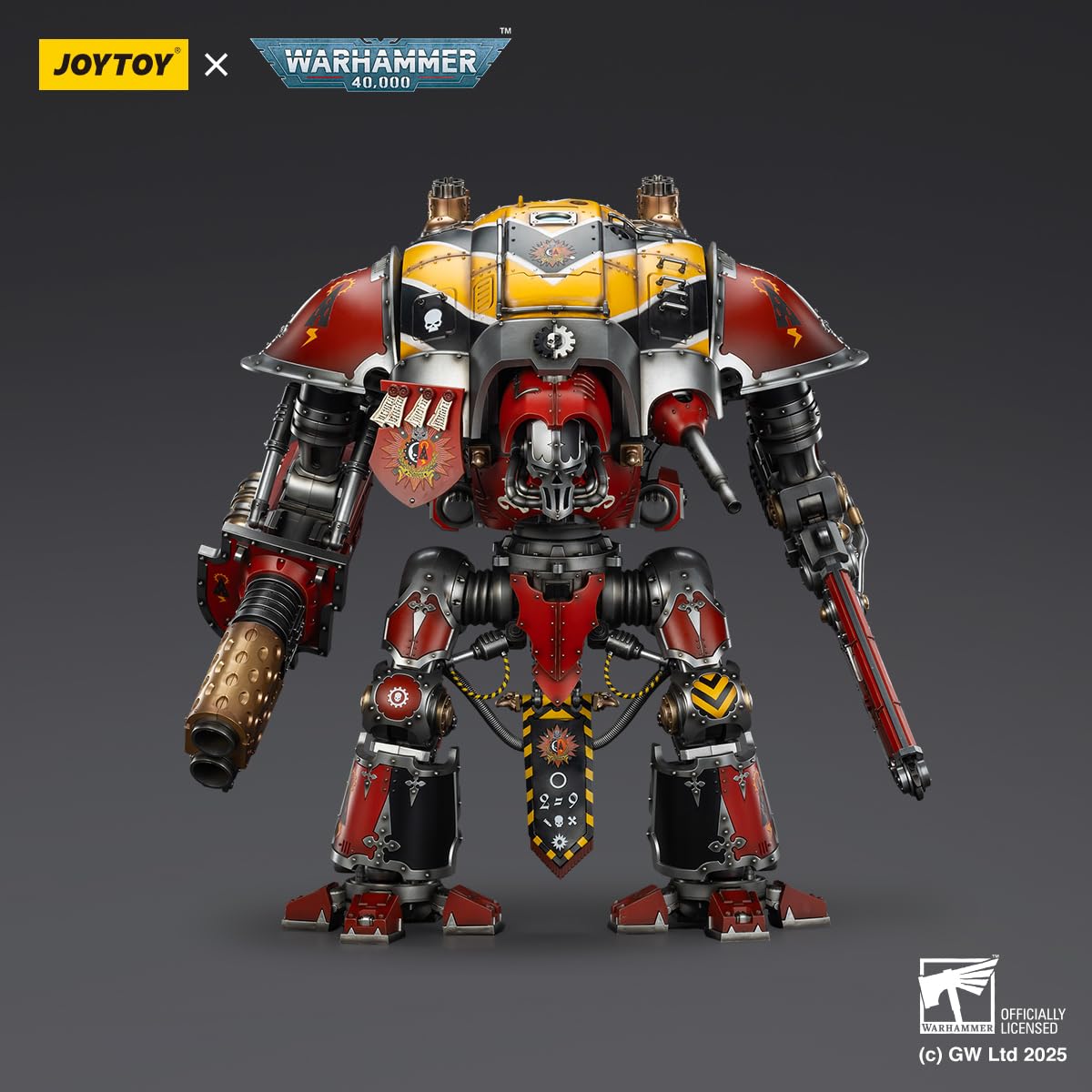 TOYVERSE JOYTOY 1/18 Figurka akcji Warhammer 40,000, Imperial Knights House Raven Knight Errant, model postaci ruchomych przegubów, 15 lat i więcej