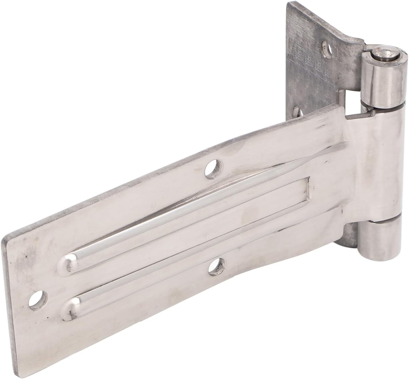 T Hinge Stainless Steel Reversible Hinge, Tool Box Hinge with Rust Prevention, Heavy Duty T Hinge for Carriage Door Gate Toolbox Outdoor Use, Secure and Stable Connection