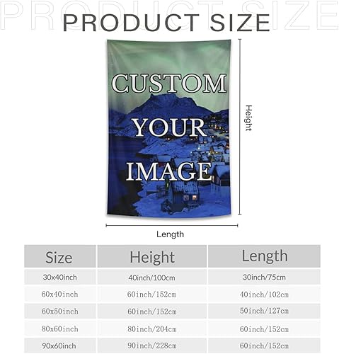 Miniatura 7 de kioskbanks Tapiz personalizado con foto para dormitorio, tapiz de pared personalizado con tu propia imagen, telón de fondo para decoración del hogar