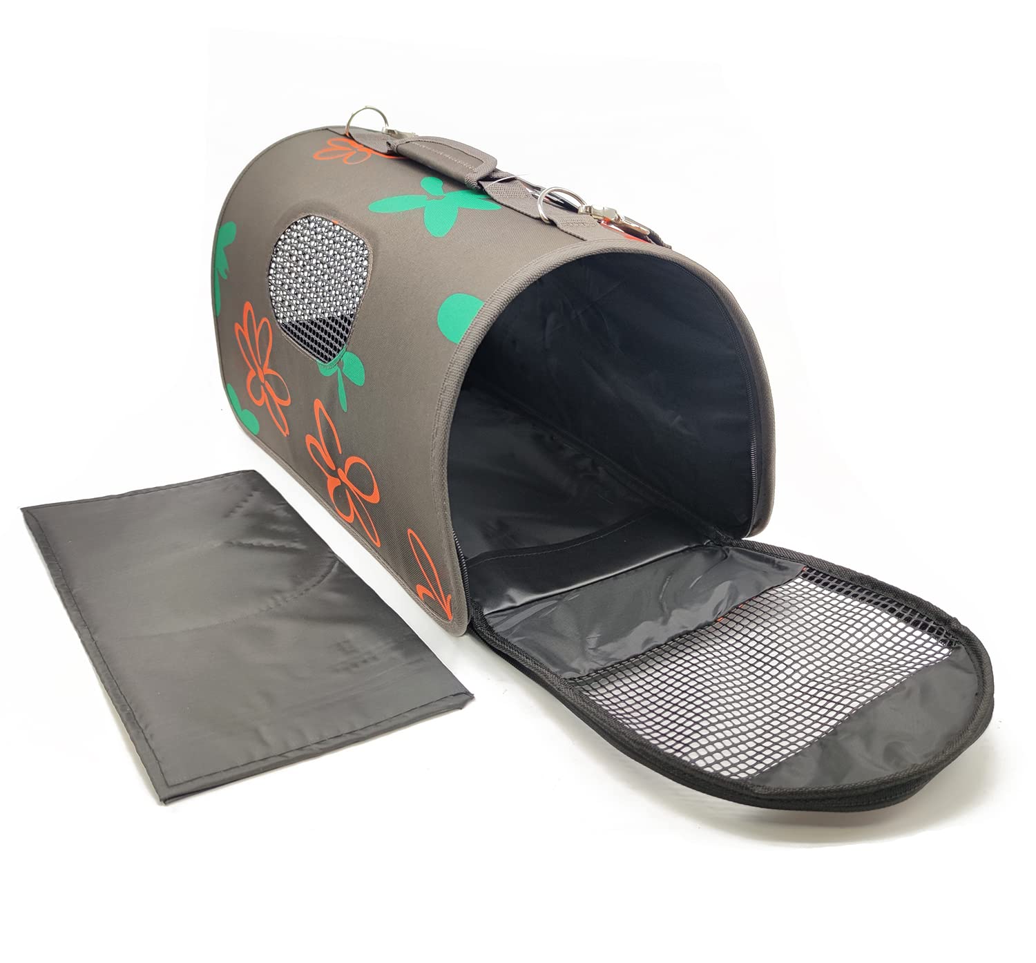 Trasportino Per Animali BPS - Tela, Dimensioni M (43.5x25x25cm), Per Cani E Gatti Fino A 3kg