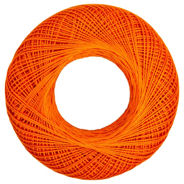 Image of Aunt Lydia's Classic 10 Cotton Crochet Thread, Pumpkin, 3-Pack