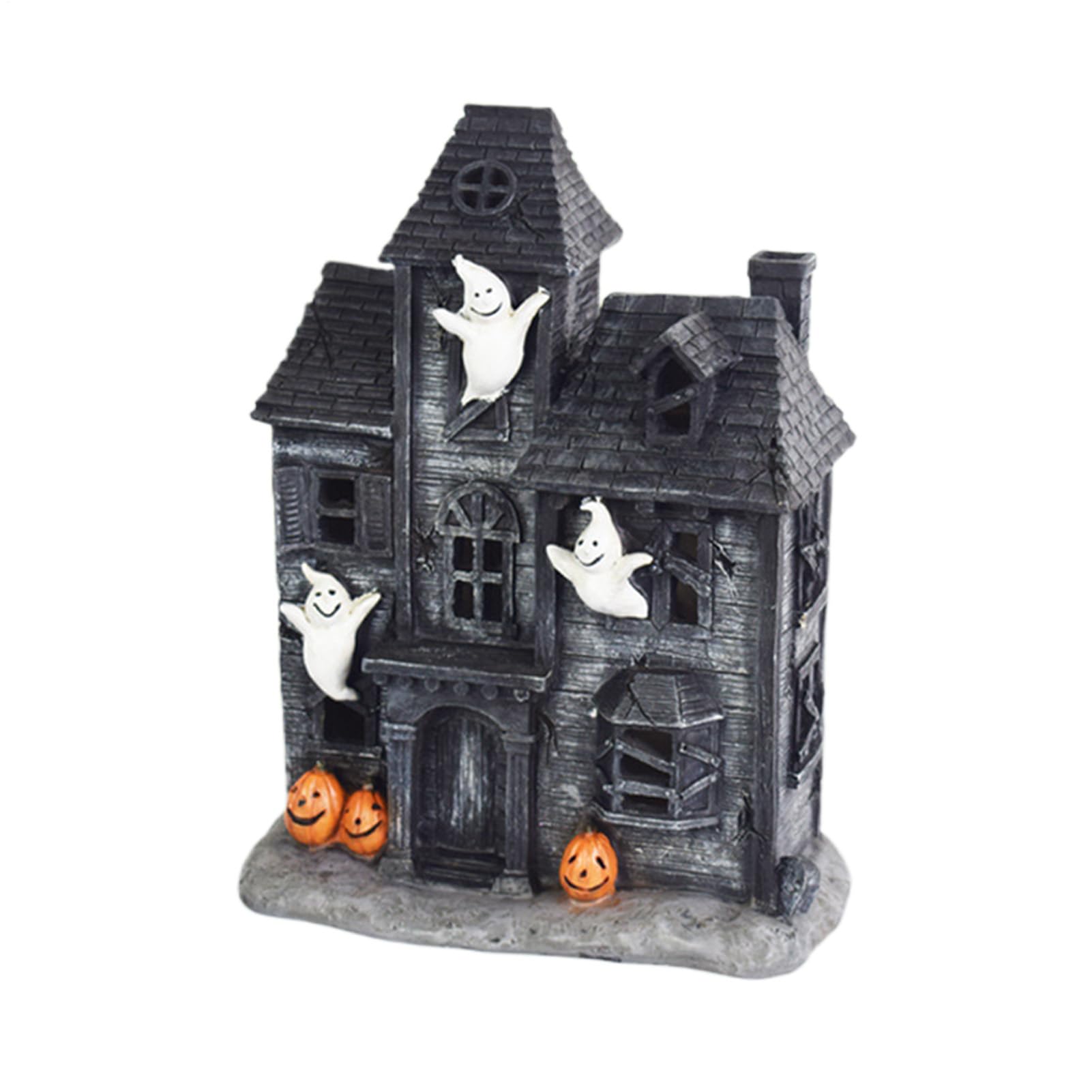 Domek Halloween – domy z o?wietleniem LED, dekoracja Halloween i dekoracja domu do wn?trz, gospodarstwa, hotelu, restauracji, sklepu, kominka i szko?y