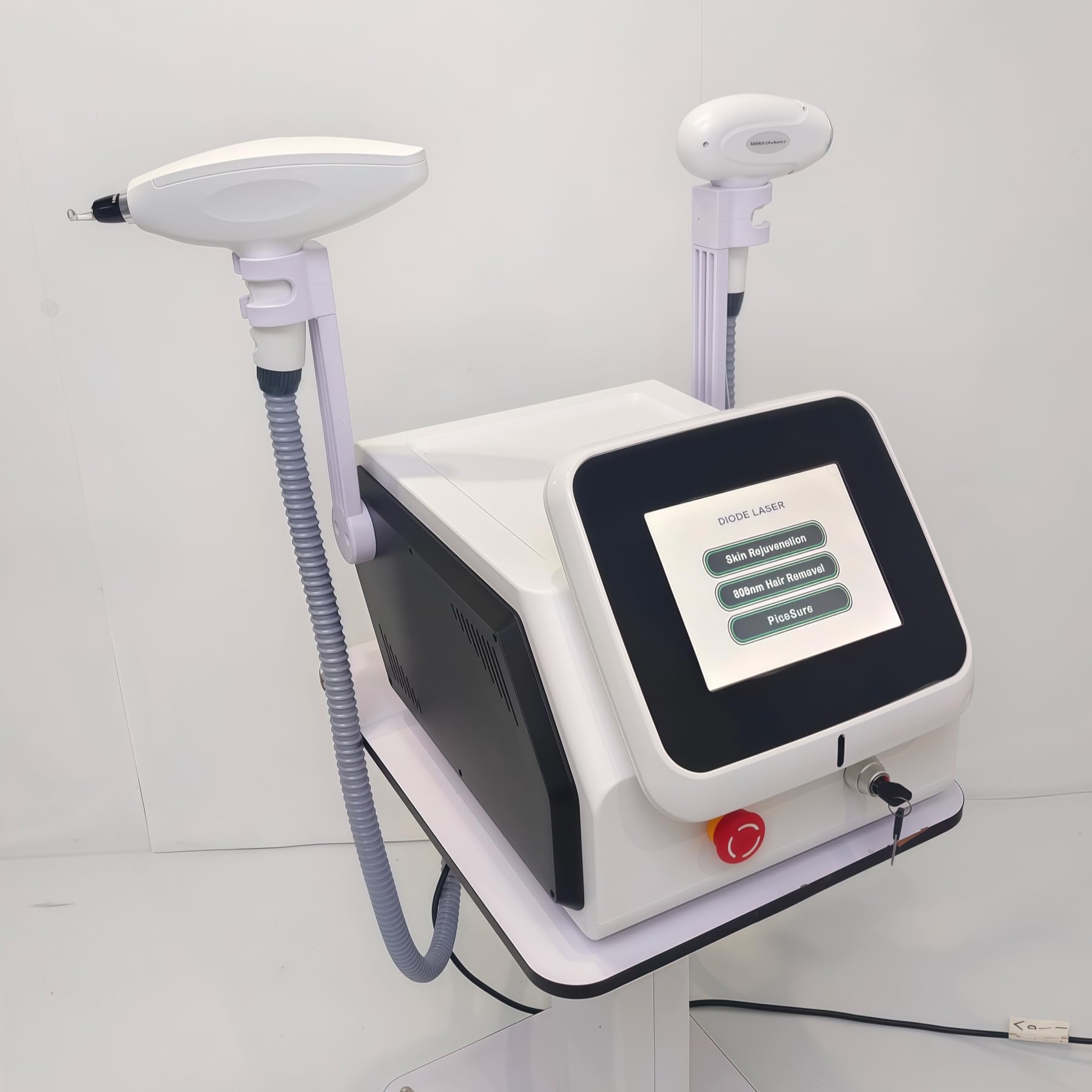 2 in 1 808 diodo laser hair remover + picosecond laser tattoo remover sistema di raffreddamento multifunzione certificazione CE di bellezza