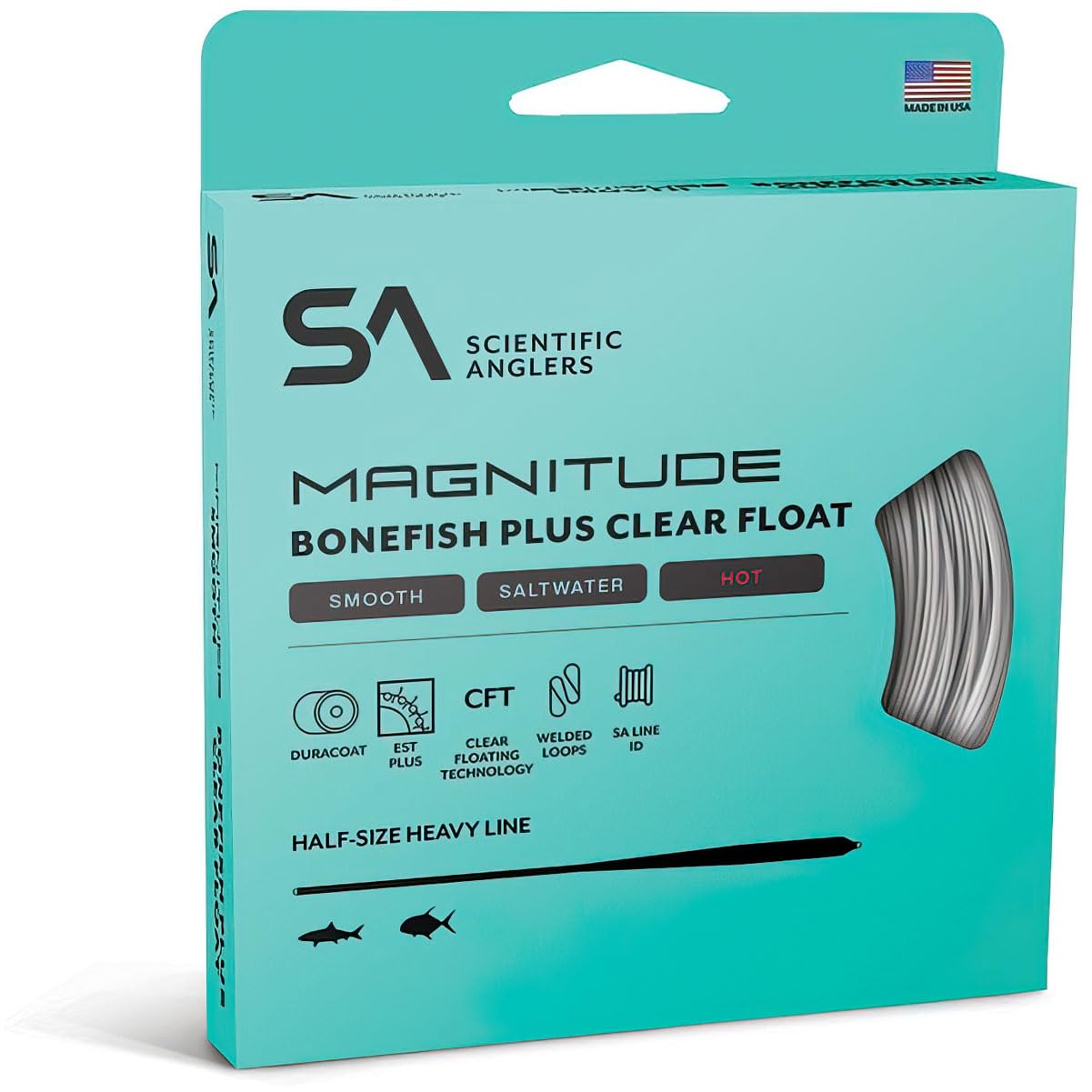 Scientific Anglers SA Magnitude Smooth Bonefish Plus 10 Clear Float Tip 9 wt