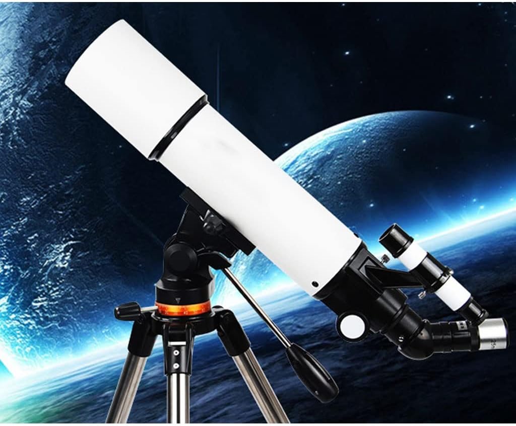 LSLYTQ Spacmirrors Telescope for Beginners Adults, Telescopes for Astronomy Beginners, 80mm Astronomy Refractor Telescope with Tripod, Portable Telescope Gift for
