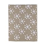 Living Textiles Chenille Knitted Blanket - Taupe Sun Flower