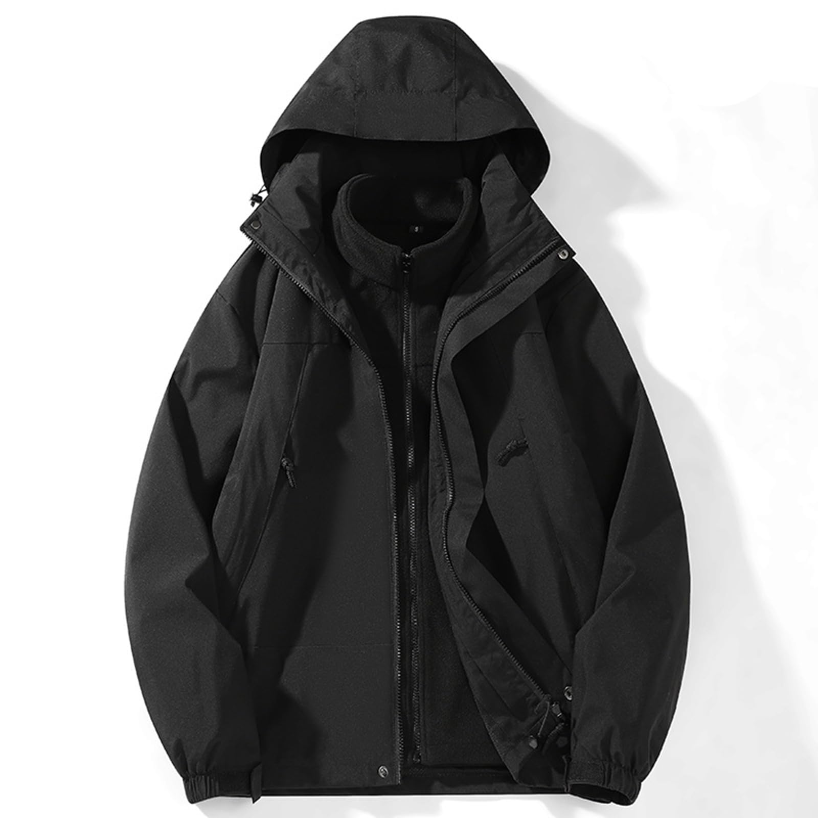Générique Manteau Homme Veste De Travail Manteaux Automne Hiver Chaud Blouson Moto Polaire Zippé D'hiver Blousons Chaude Aviateur Parka Vestes Sport Doudoune Running Randonnée Jacket Vetement