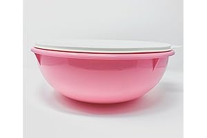 26 Cup Fix N Mix Bowl. Pink. Extra Large Tupperware Bowl with Lid