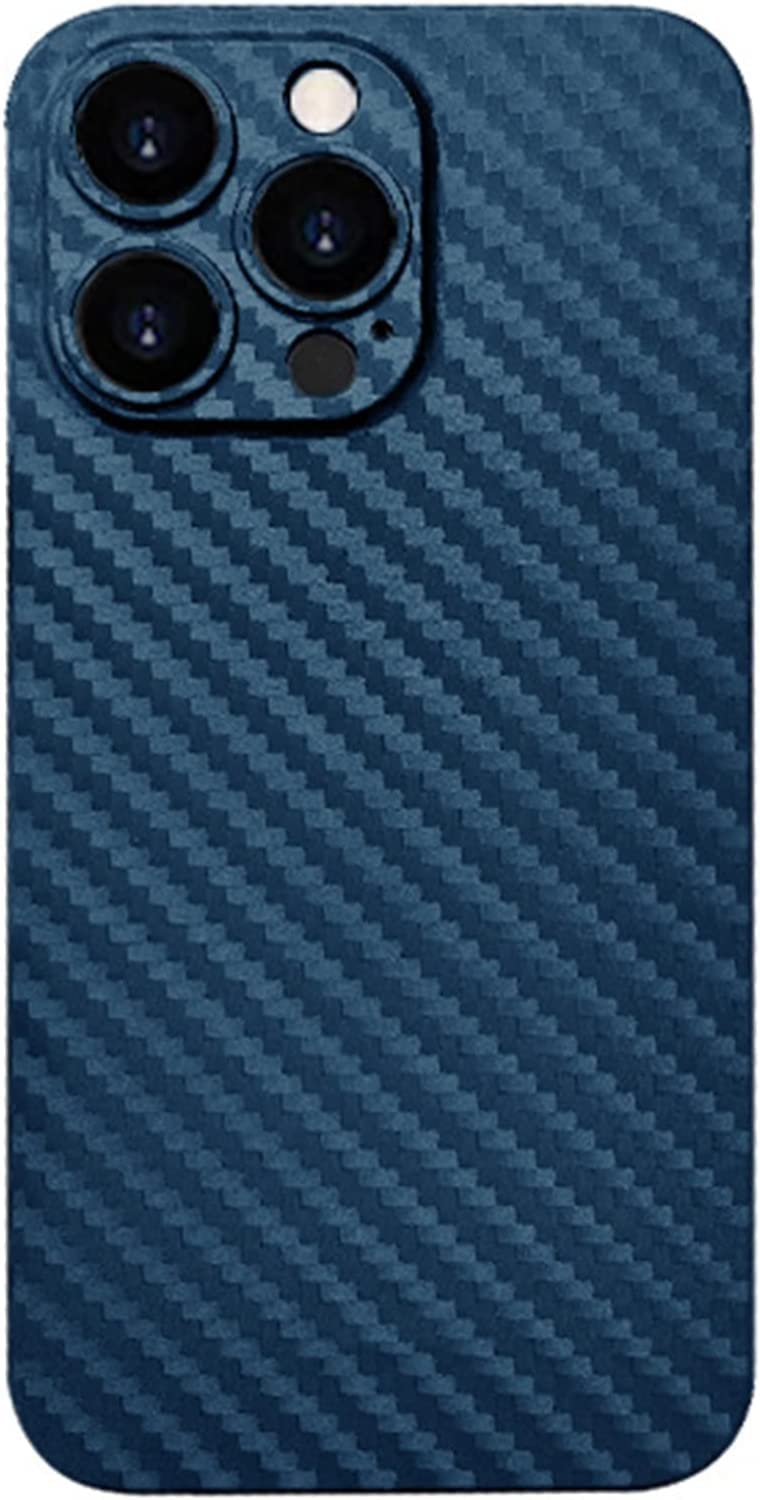 Coque iPhone 13 Pro Max antichoc et anti-rayures bleue en carbone - 8