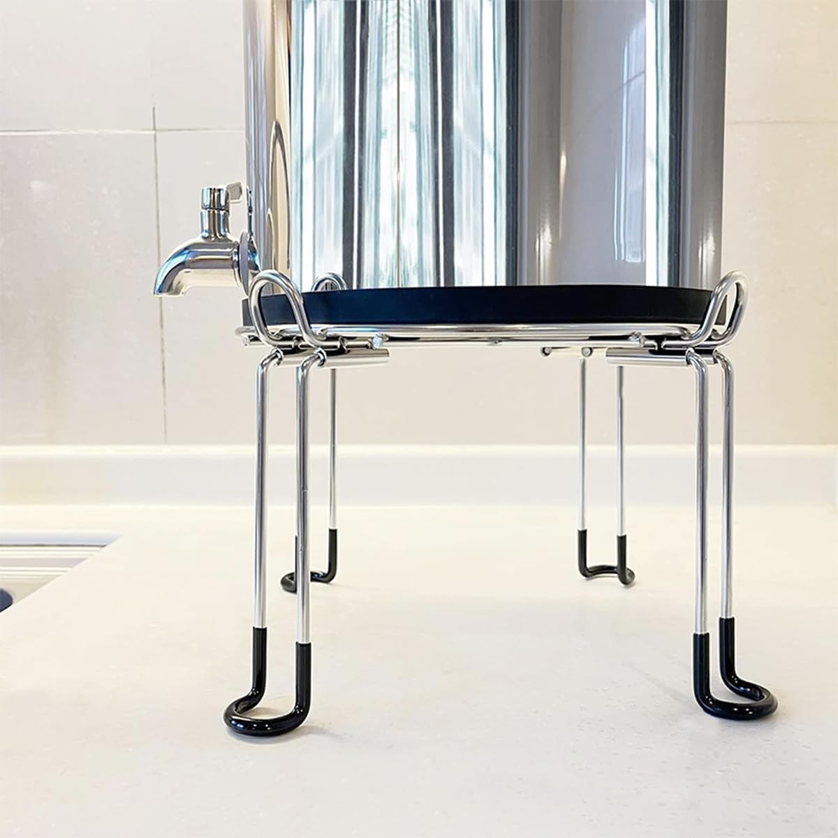 Riven Support de filtre à eau pour grands plans de travail de 15,5 cm et 23,5 cm en acier inoxydable