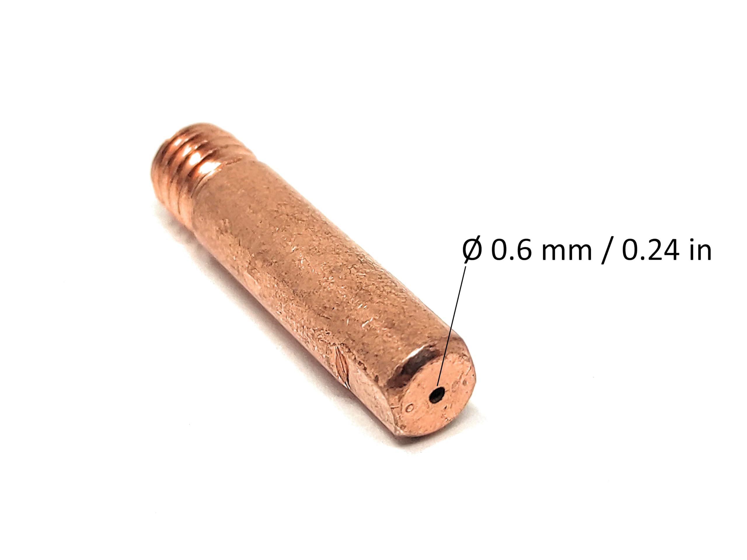 20 Pointes De Contact Cuivre M6x25x5.8mm Pour Torche De Soudage MIG/MAG 0.6mm – Compatible 15ak, MB15