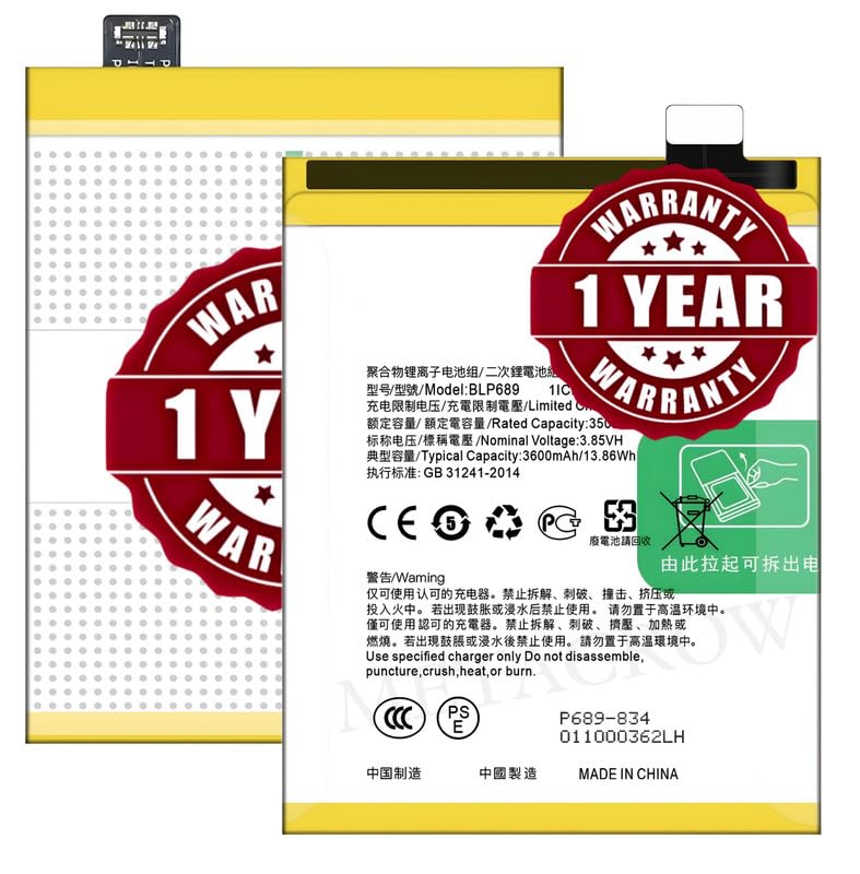 Image of Original BLP689 Battery Compatible with Oppo K1 (PBCM30) - (3600mAh) - 1 Year Warranty CD3