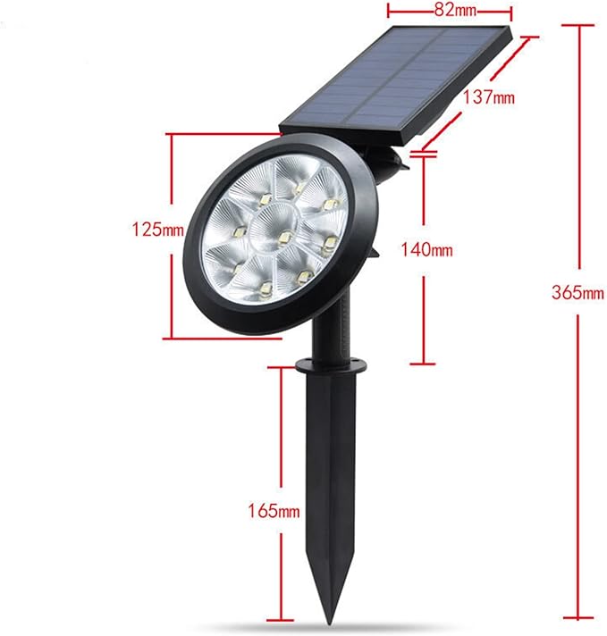 BAZIGA Tuin 4 LED Solar Spotlights Opgewaardeerd Solar LED Light Outdoor Waterdichte Landschapsverlichting Solar Garden Decoration Outdoor Lawn Light voor Outdoor photo 3