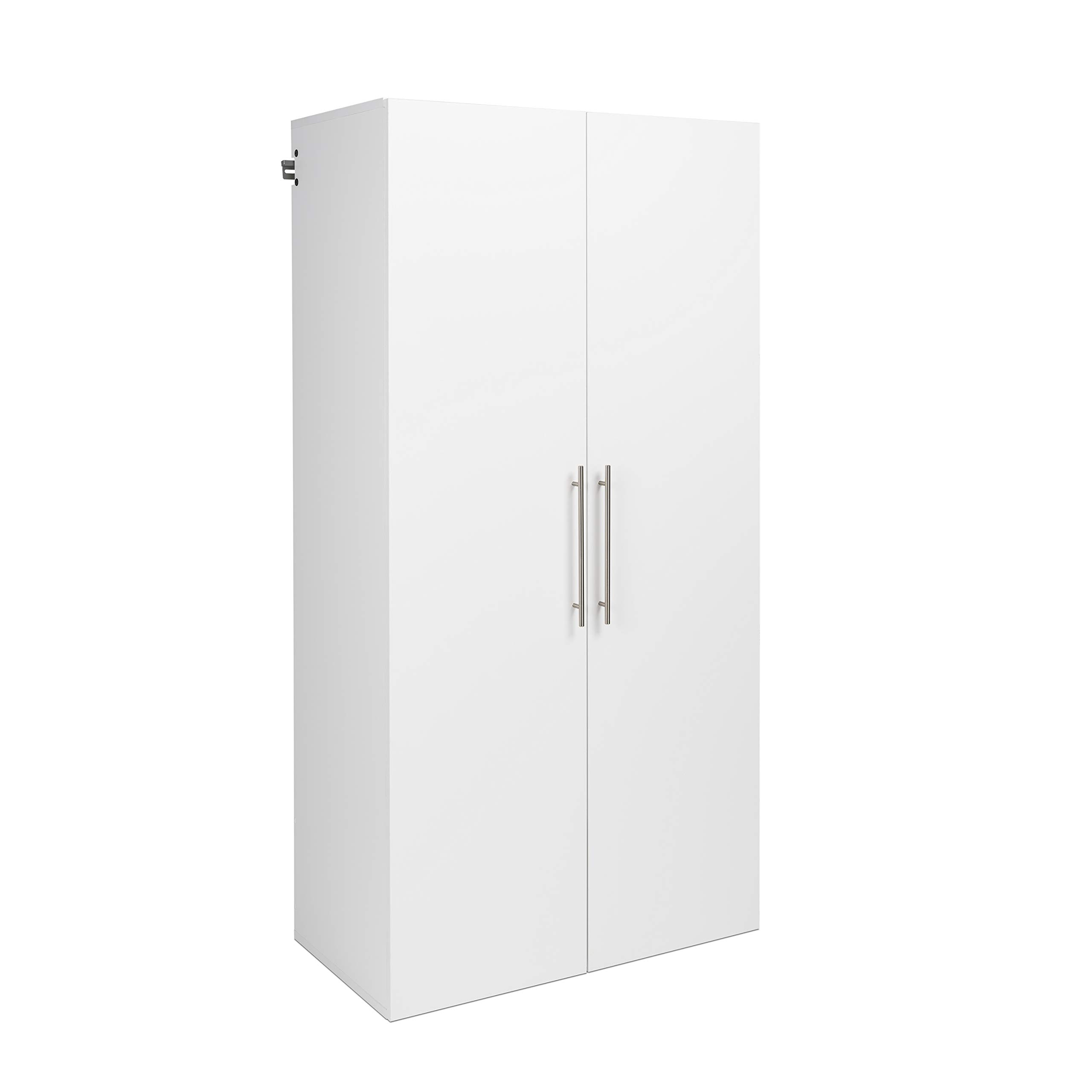 Prepac HangUps Wardrobe Storage Cabinet, Cabinet Wall Mount, Wall Cabinet Storage for Clothes, Laundry Cabinet Ideal for Bedroom, 36" W x 72" H x 20" D, White