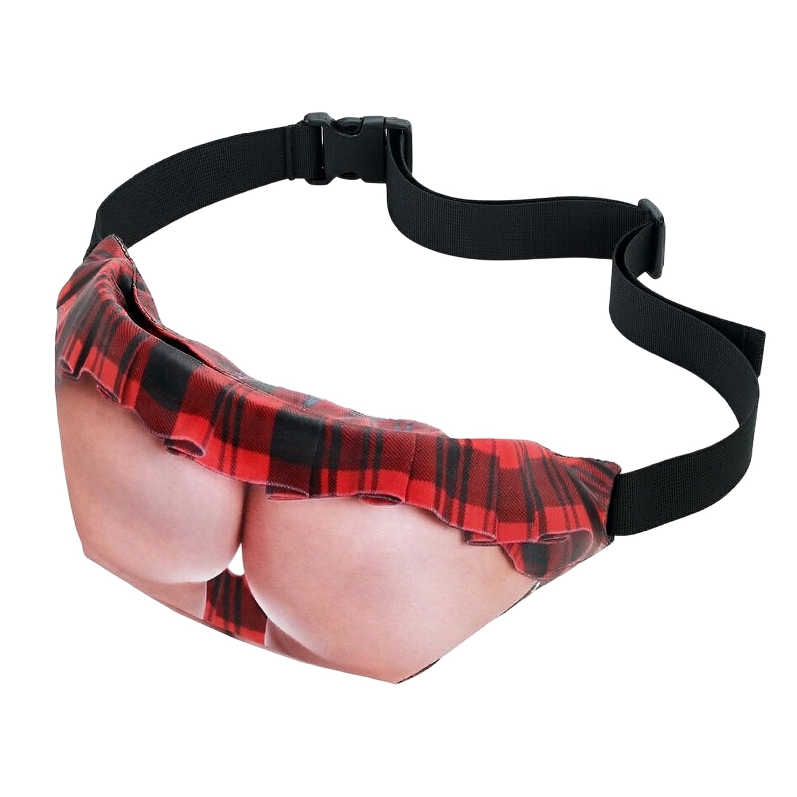 Funny 3D Butt Bum Bag with Skirt, Novelty Gag Fanny Pack