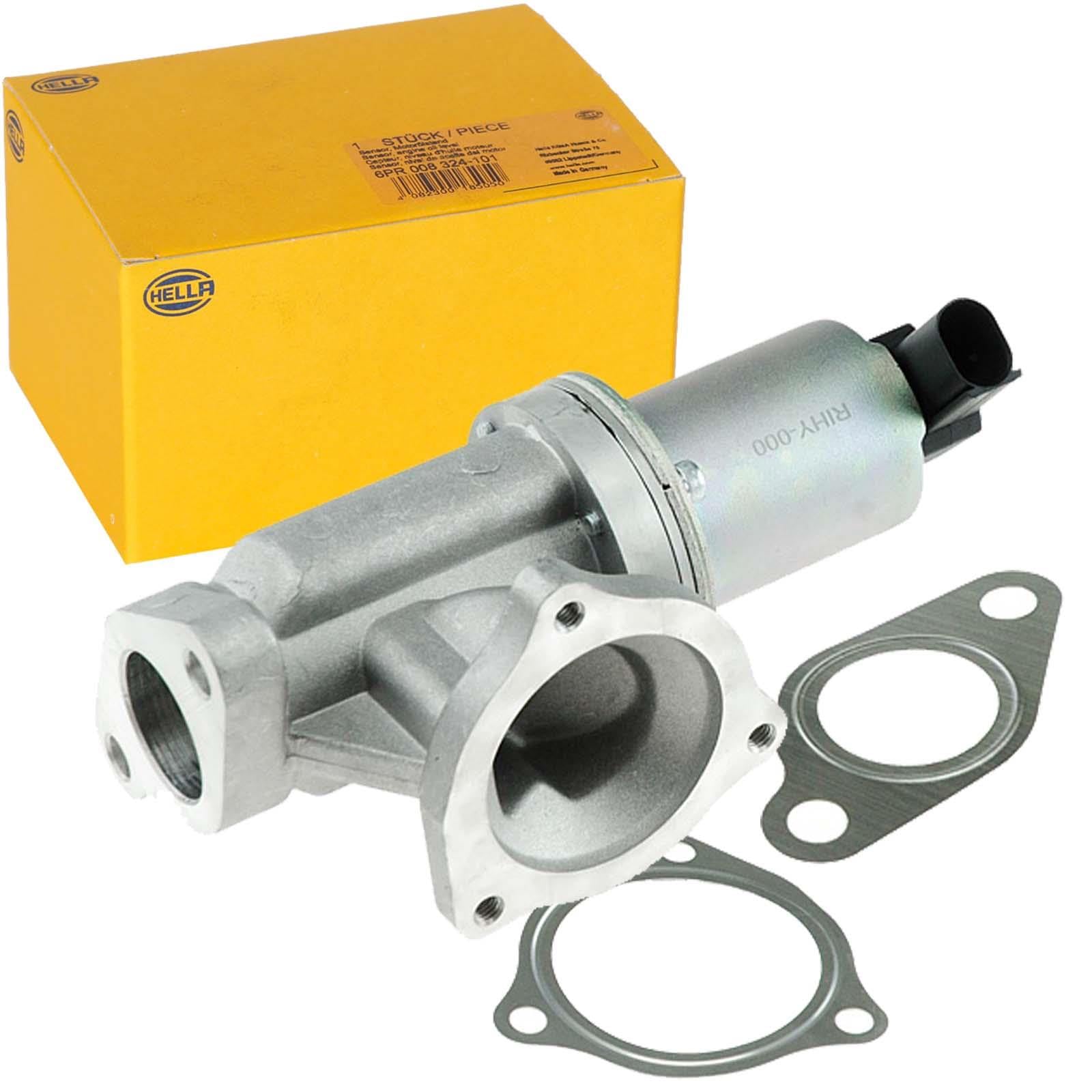 HELLA 6NU 010 171-531 AGR-Ventil - elektrisch - 2-polig - mit Dichtungen | Kompatibel mit: HYUNDAI GRANDEUR, i30, i30 Kombi, SANTA FÉ II, SONATA V, TUCSON, KIA CARENS III Großraumlimousine