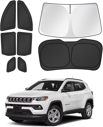 Miniatura 59 de Parasoles para parabrisas de automóvil, cubierta para ventana lateral y trasera, protección de privacidad, mantiene el vehículo fresco, color negro