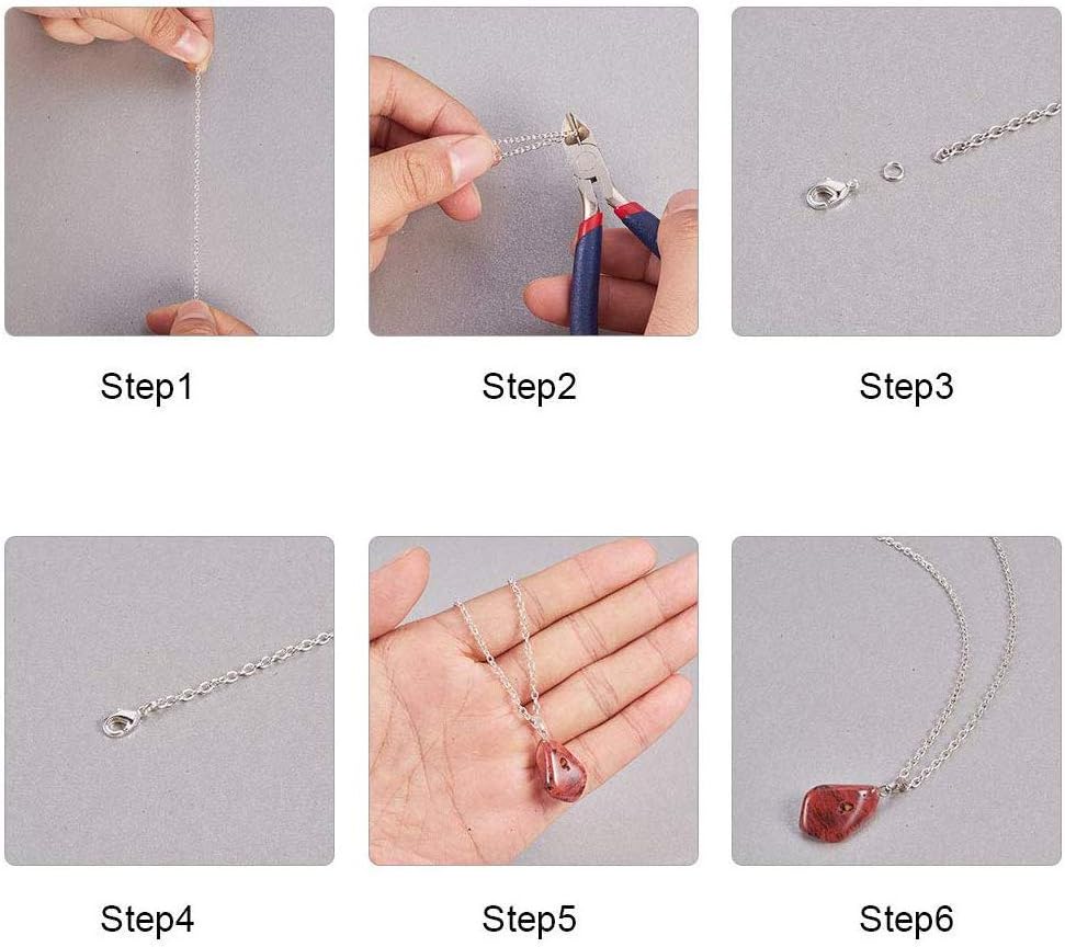 Pandahall 32.8 Feet Stainless Steel Curb Chain Rainbow Color Soldered Flat Oval Cross Cable Necklace Chain Link with Spool 3x2.5mm for Bracelet Earring Jewelry Making - Image 3