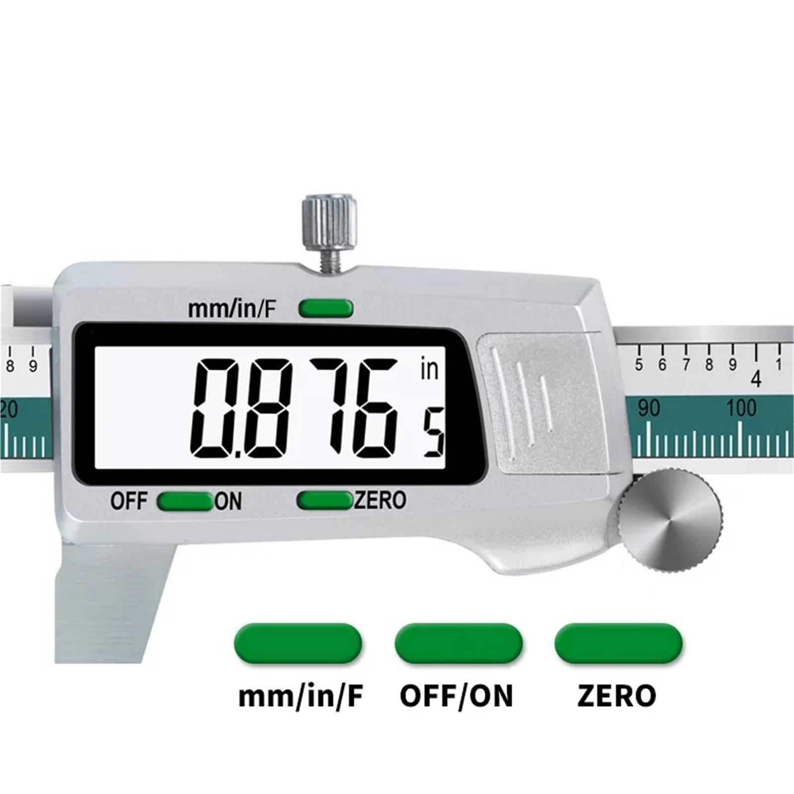 Calibrador digital ET50 de 150 mm de acero inoxidable, con precisión de 0,01 mm for componentes mecánicos.