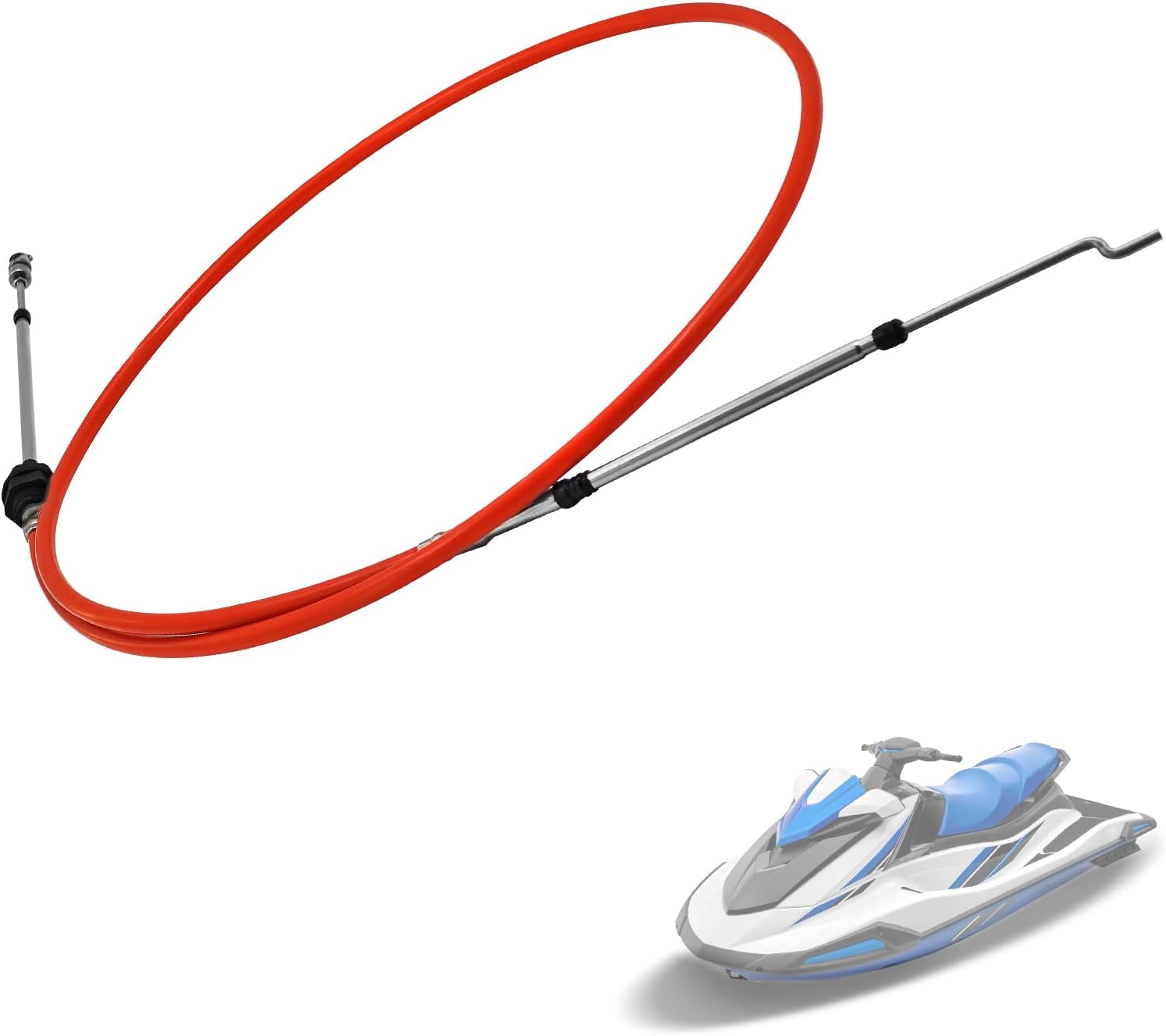 NEW F1K-6149C-00-00 Reverse Cable Compatible with Yamaha VX 1100 Sport 2005-2006, Cruiser 2007-2009, Deluxe 2005-2009 Replace # F1K-6149C-00 F1K-6149C-01-00 F1K-6149C-01