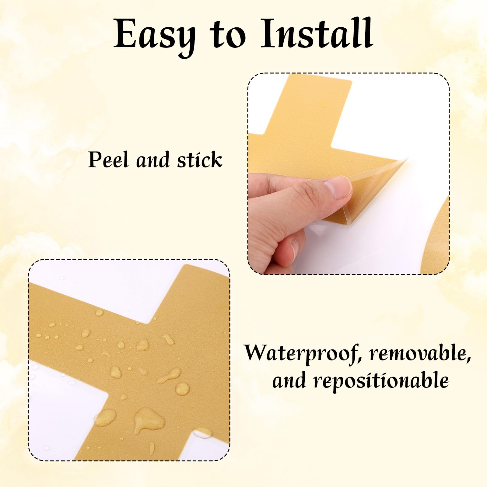 Gold Mi Bautizo Wall Decal Stickers - Image 4