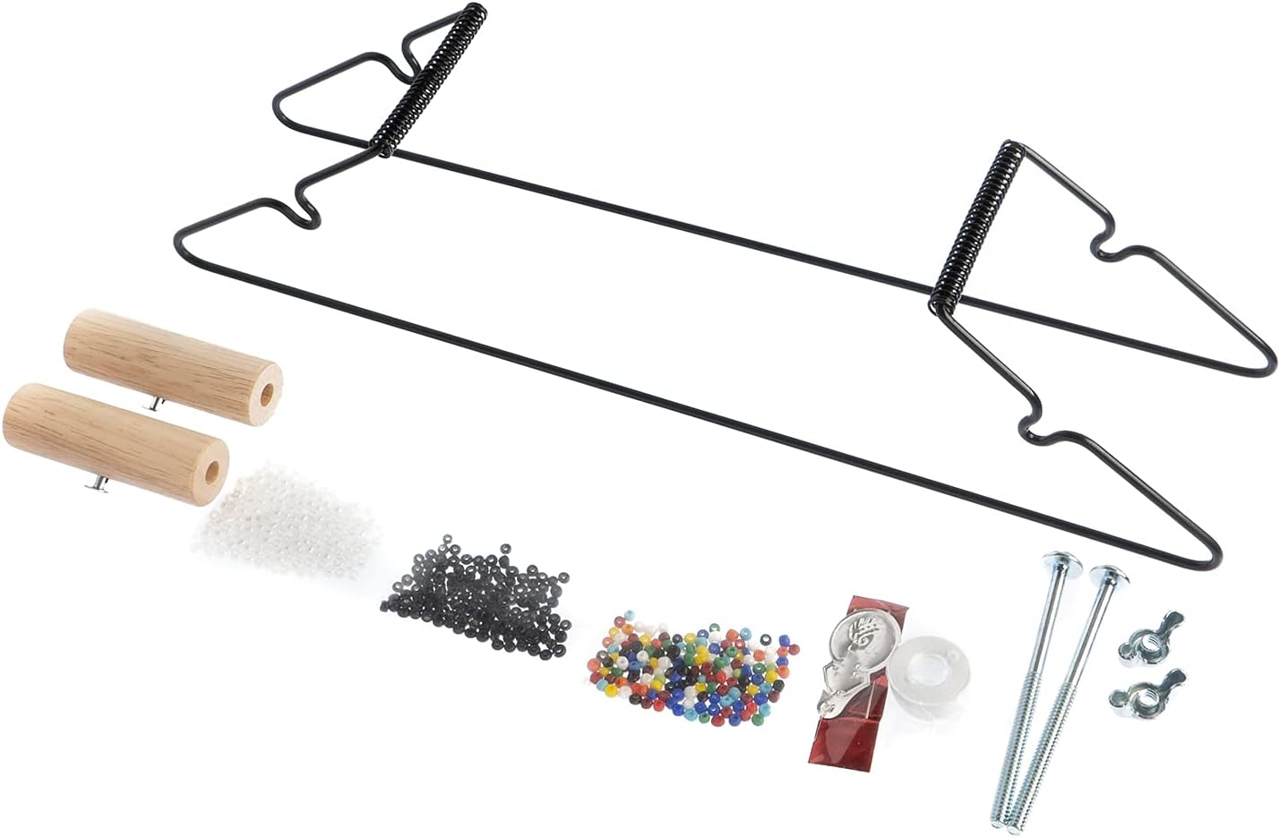 John Bead Bead Loom, Light-Weight Metal Kit for DIY Necklace, Bracelet, Weaving, Jewelry Making