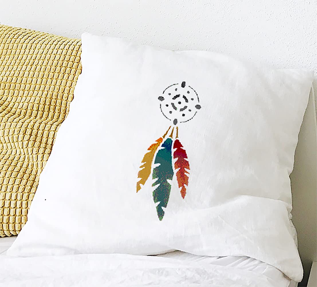amazon-com-southwestern-stencils-for-painting-on-wood-wall-canvas-arrow-dream-catcher-feather-navajo-sun-print-southwest-tribal-aztec-boho-themed-reusable-stencil-templates-set-5-items-arts-crafts-sewing